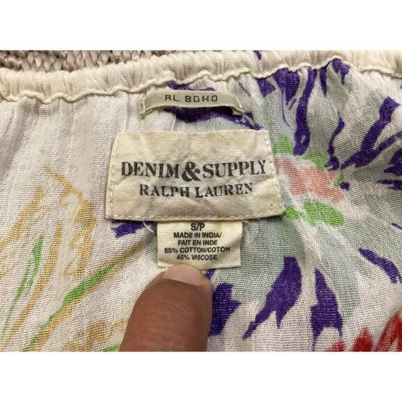 Denim & supply ralph lauren boho floral top sz Small - Picture 4 of 4